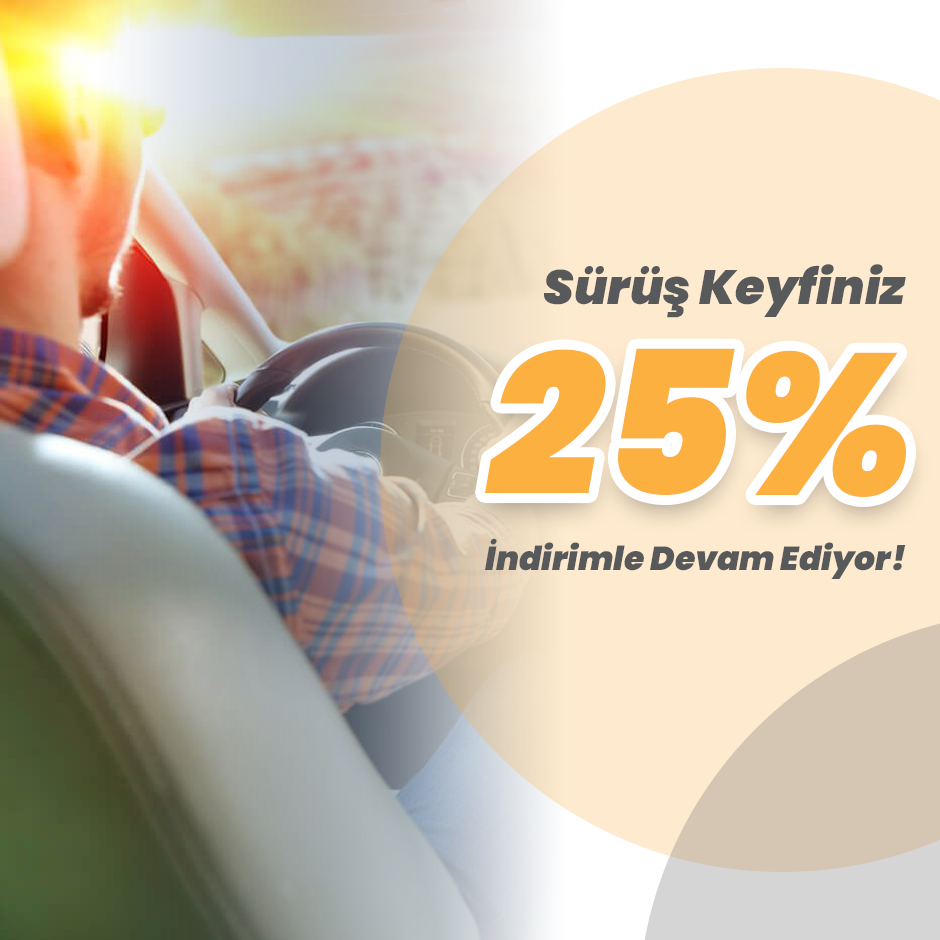 Your Driving Pleasure continues with 25% discount!